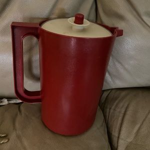 Tupperware vintage burgundy pitcher